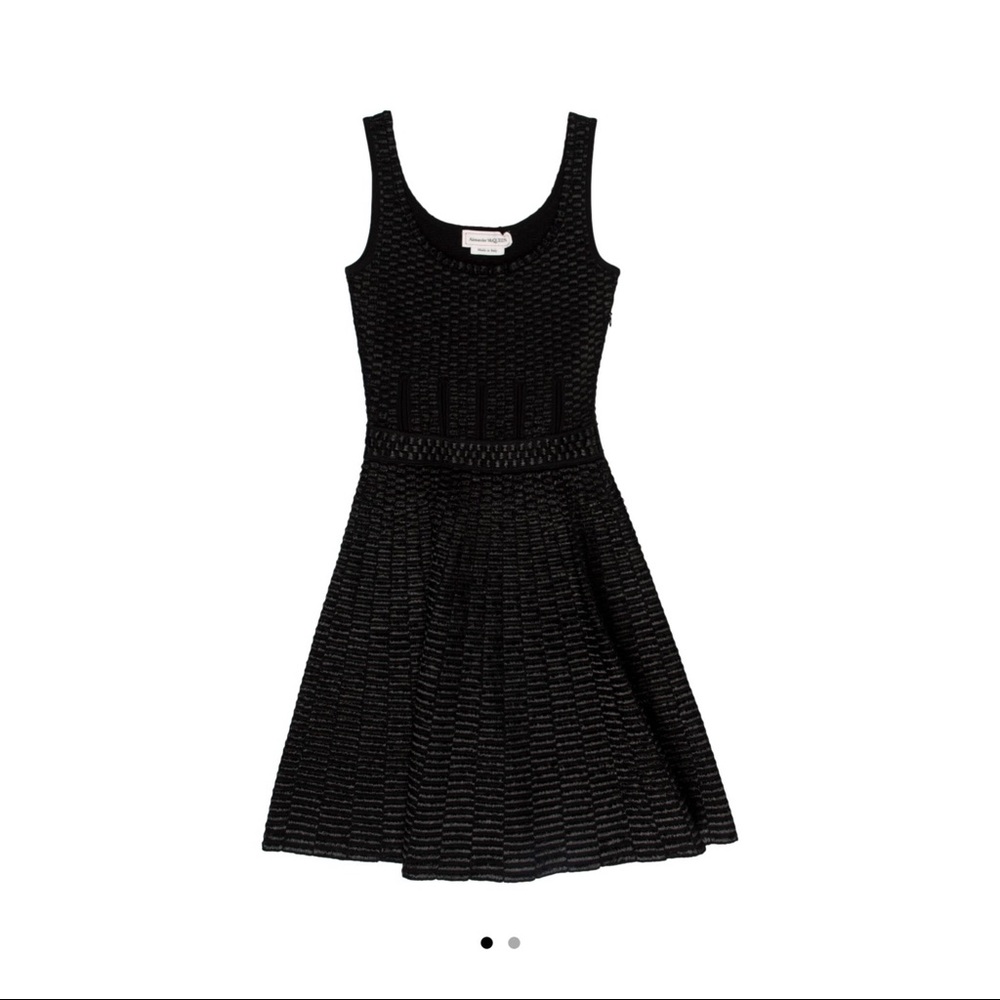 Alexander McQueen Scoop Neck Mini Dress